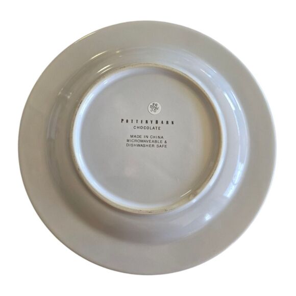 Pottery Barn Ceramic Chocolate Dessert Plate Chocolat Delespaul-Havez - Picture 4 of 4